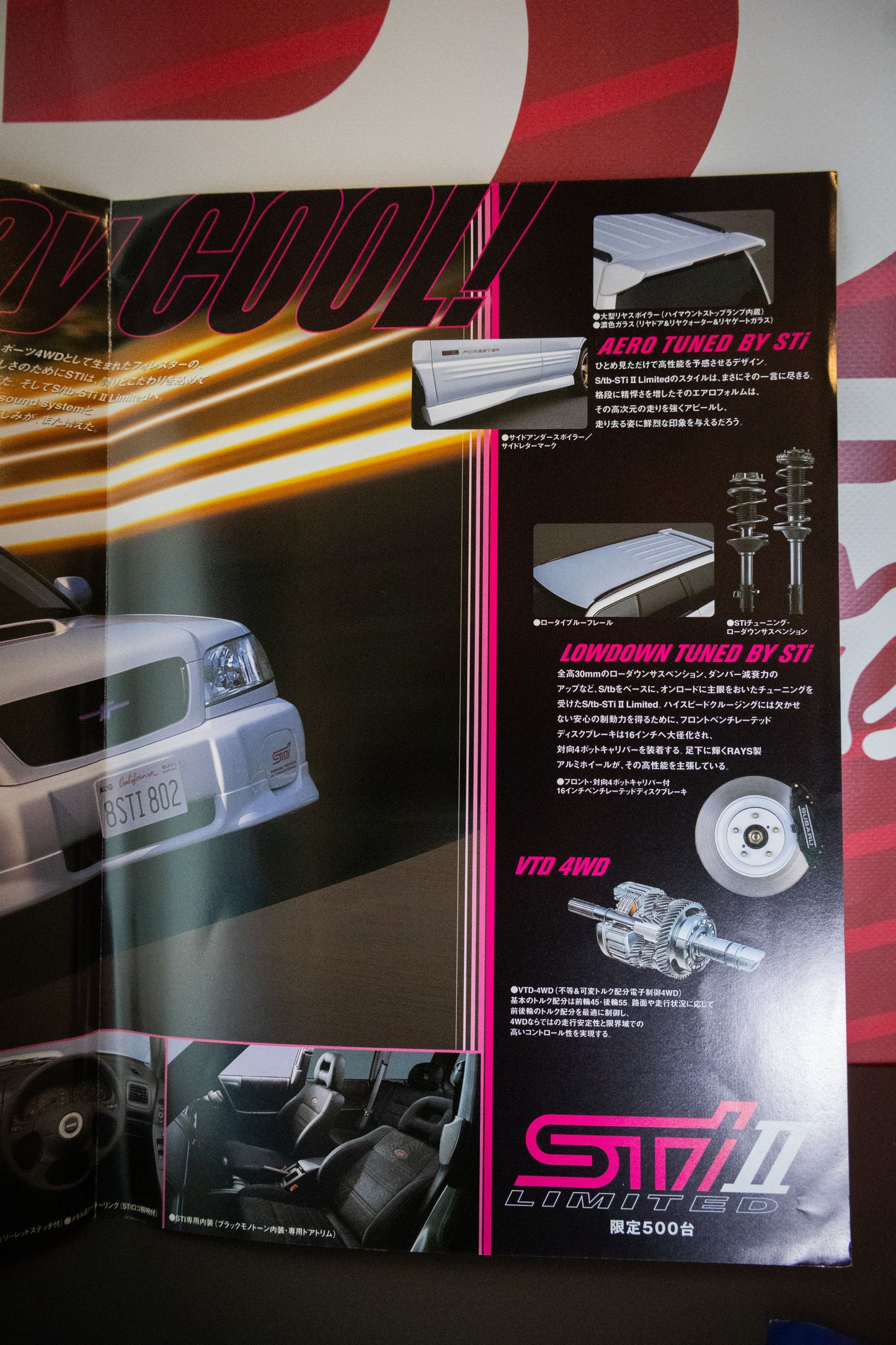 SUBARU FORESTER S/TB STI II BROCHURE & DEALER PRICE LIST