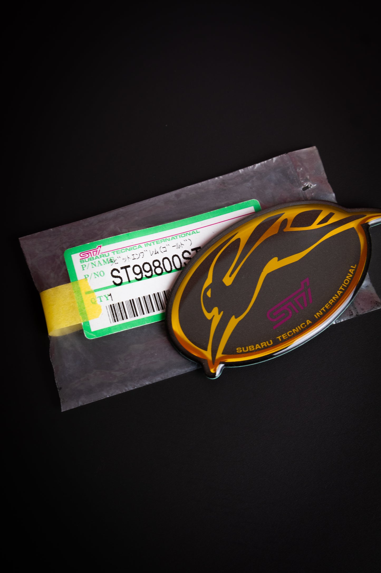 STI GOLD RABBIT EMBLEM