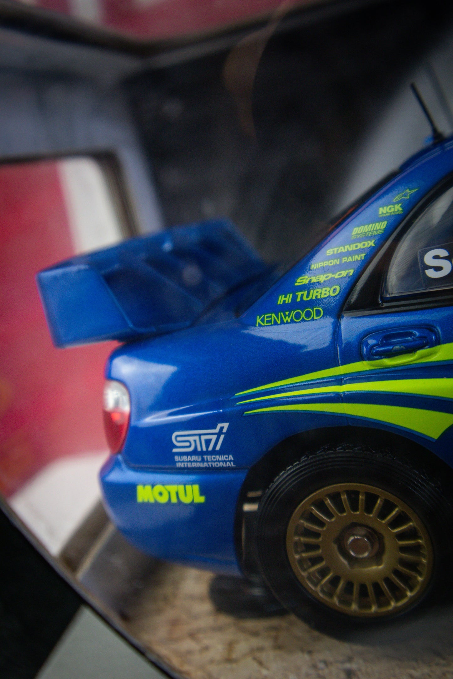 HOTWHEELS SUBARU STI WRC 1:18 SCALE SET