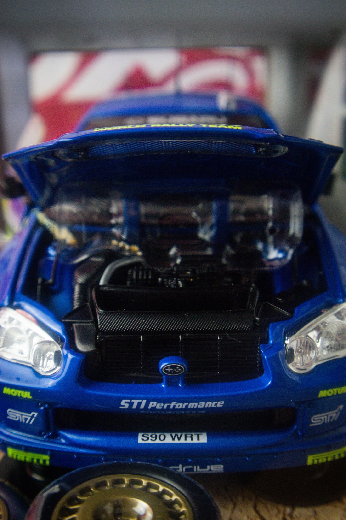 HOTWHEELS SUBARU STI WRC 1:18 SCALE SET