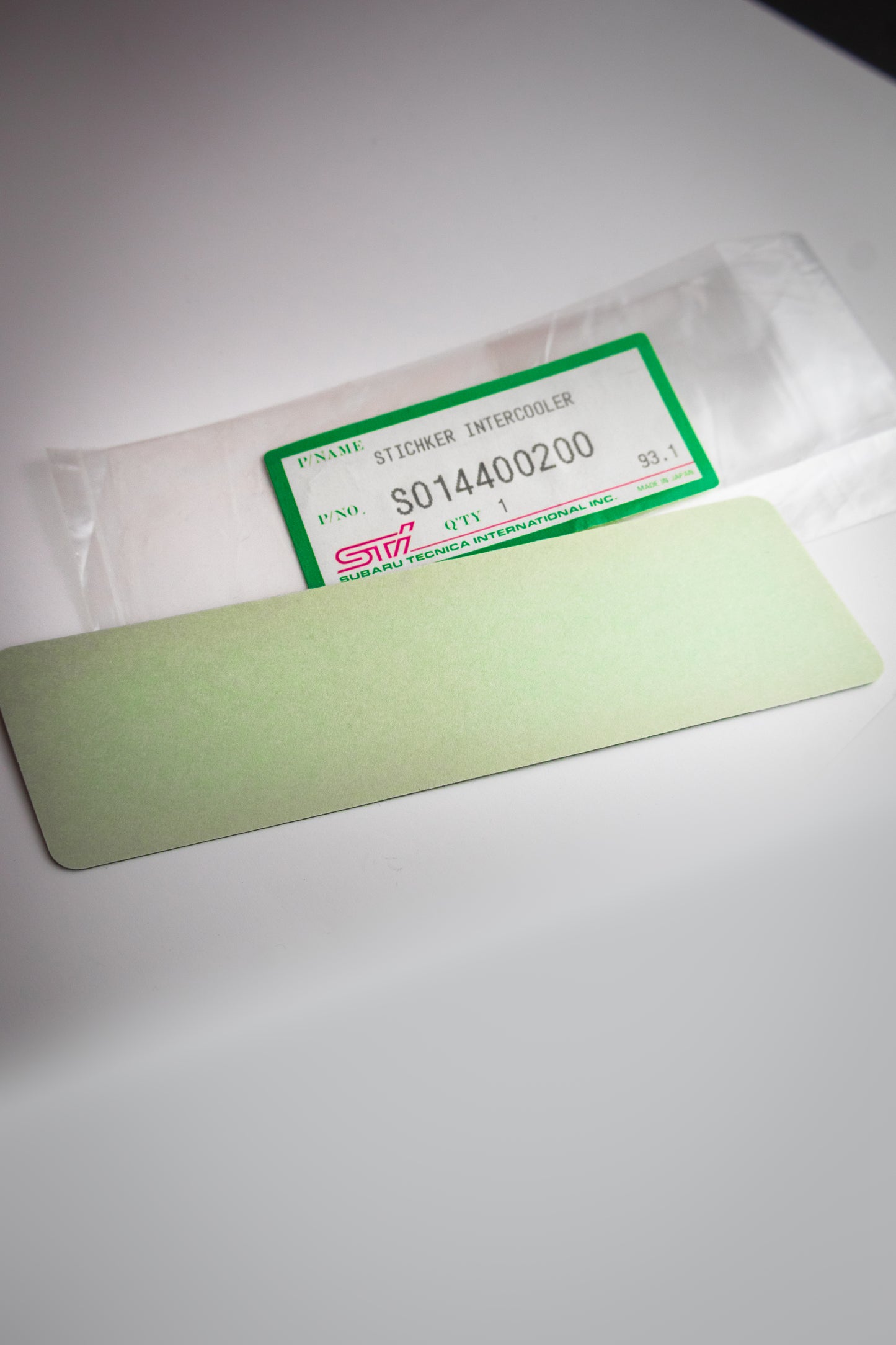 TUNED BY STI ALUMINUM DECAL NEW