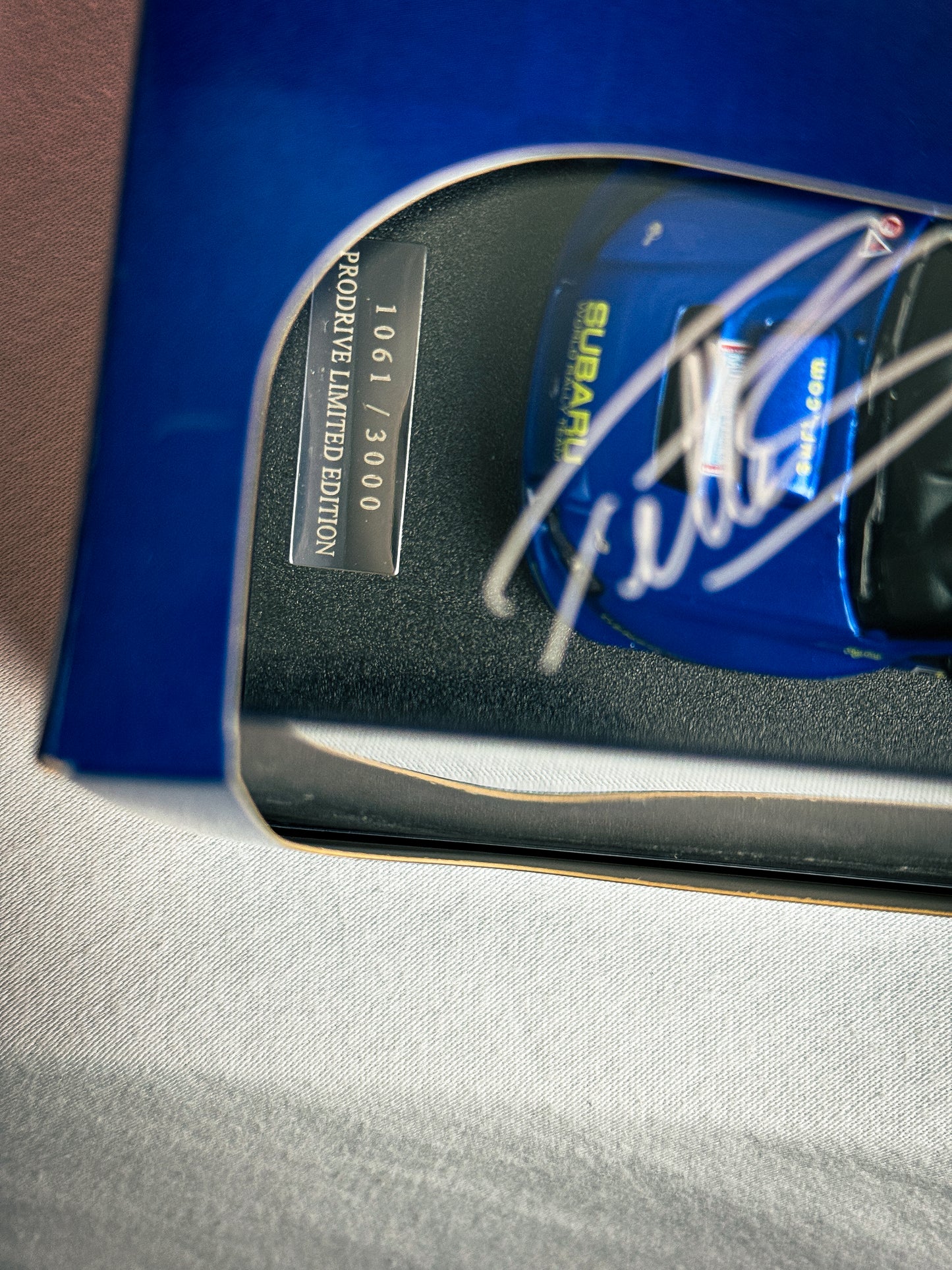 Petter Solberg Autographed Subaru Diecast