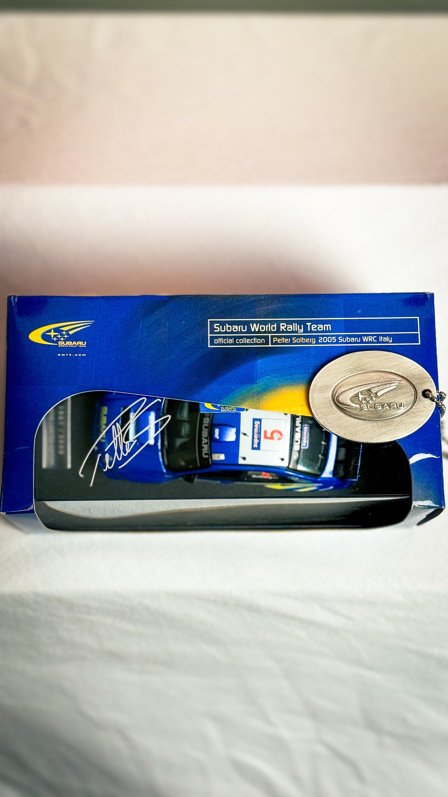 Petter Solberg Autographed Subaru Diecast