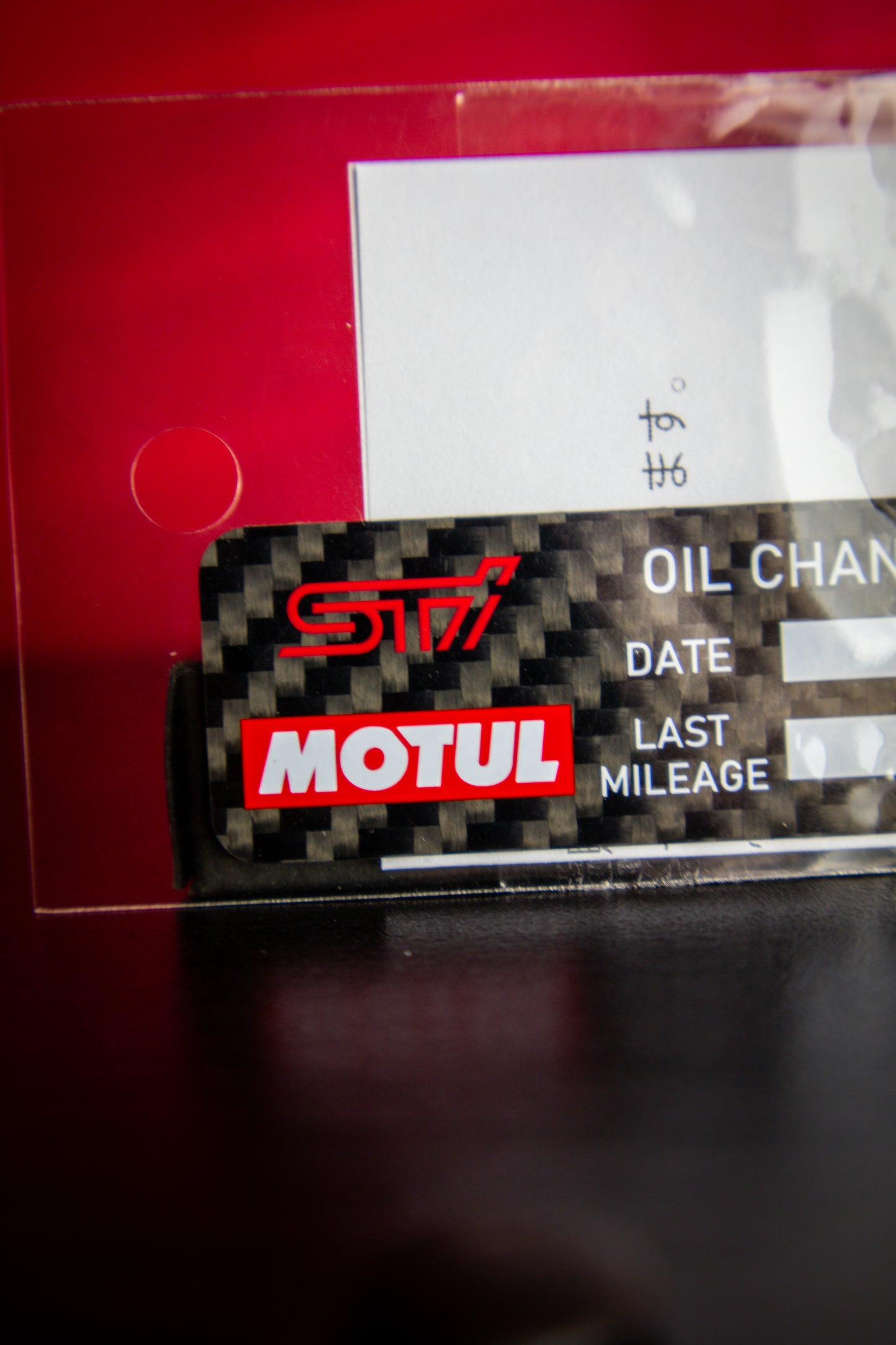 MOTUL X STI SERVICE PLATE