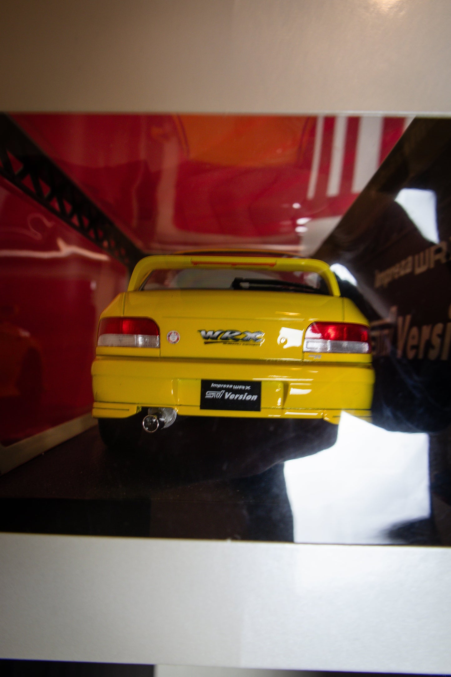 HOBBY JAPAN WRX STI TYPE R 1/18 DIECAST CHASE YELLOW