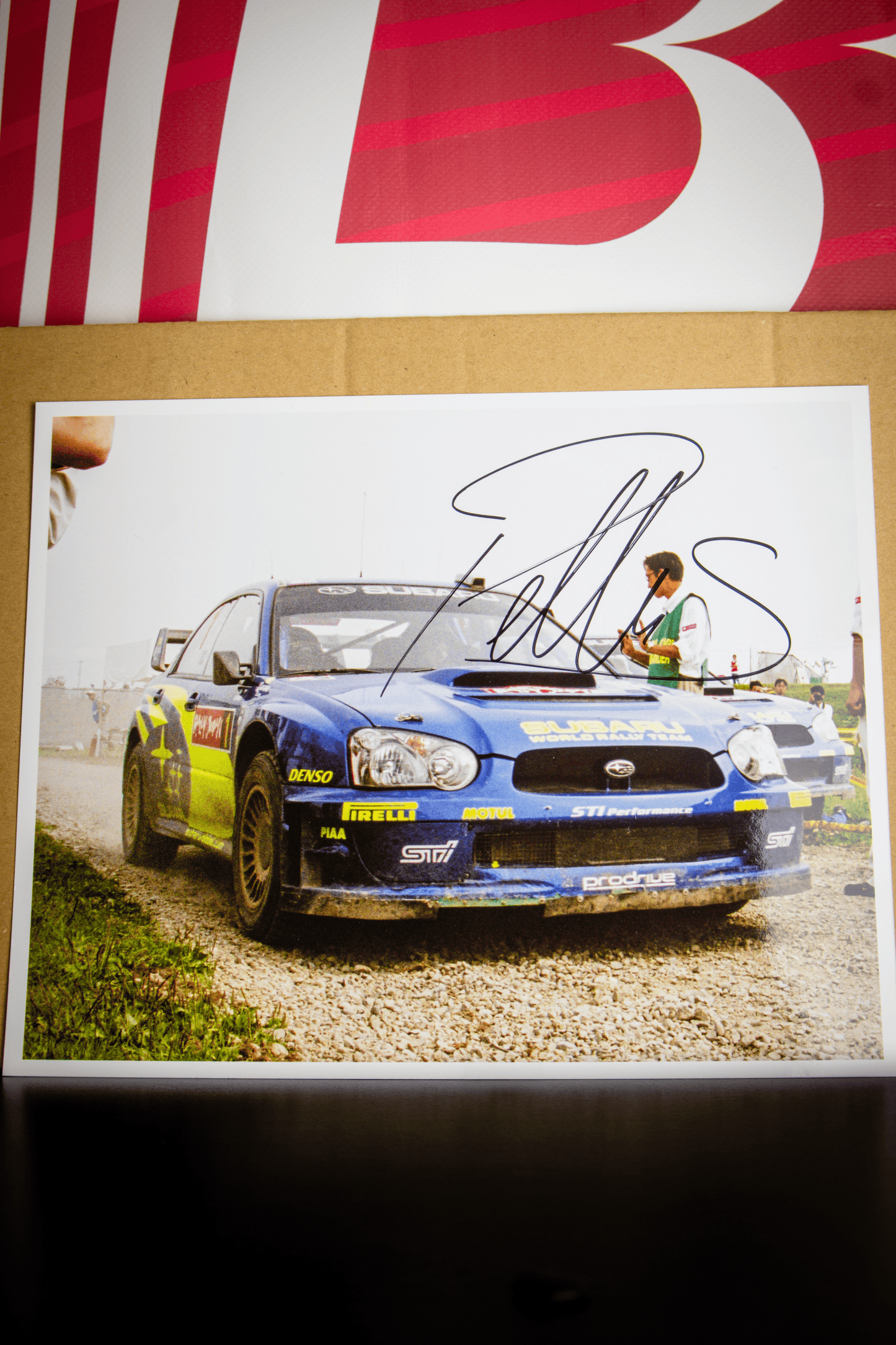 RALLY JAPAN SWRT PICTURE AUTOGRAPHED BY PETTER SOLBERG