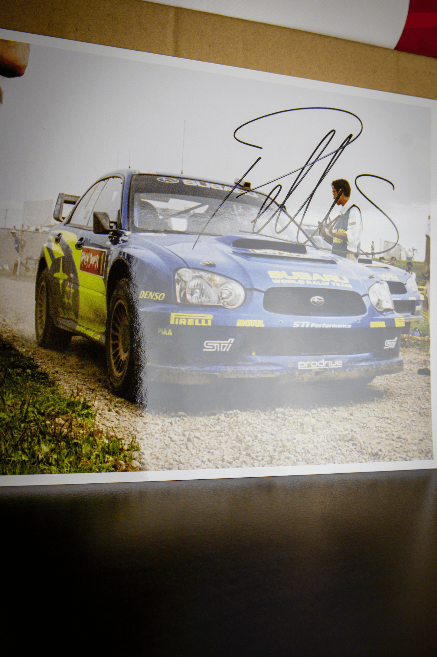 RALLY JAPAN SWRT PICTURE AUTOGRAPHED BY PETTER SOLBERG