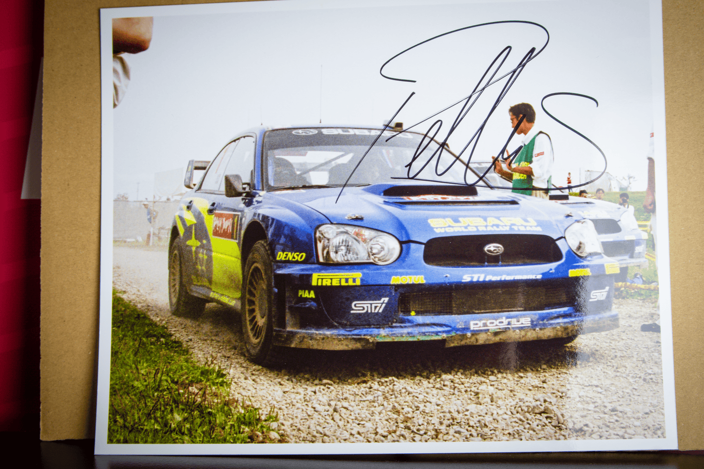 RALLY JAPAN SWRT PICTURE AUTOGRAPHED BY PETTER SOLBERG