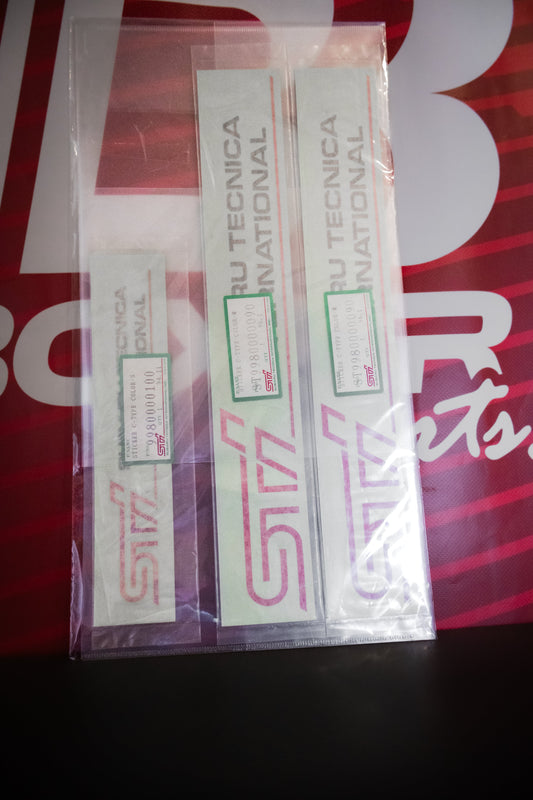 SUBARU STI GC8 OPTIONAL DECALS (SET OF 3)