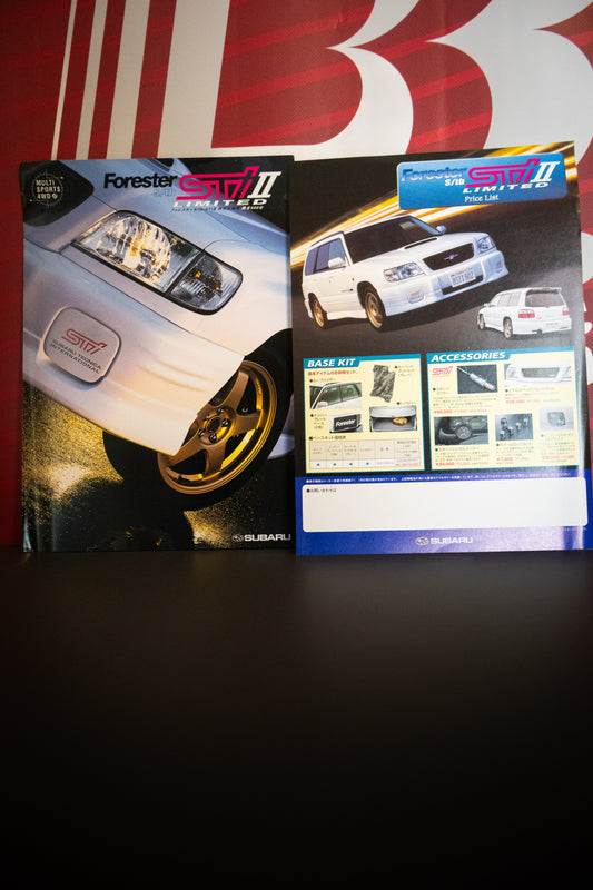 SUBARU FORESTER S/TB STI II BROCHURE & DEALER PRICE LIST