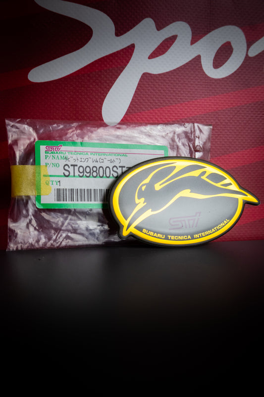 STI GOLD RABBIT EMBLEM