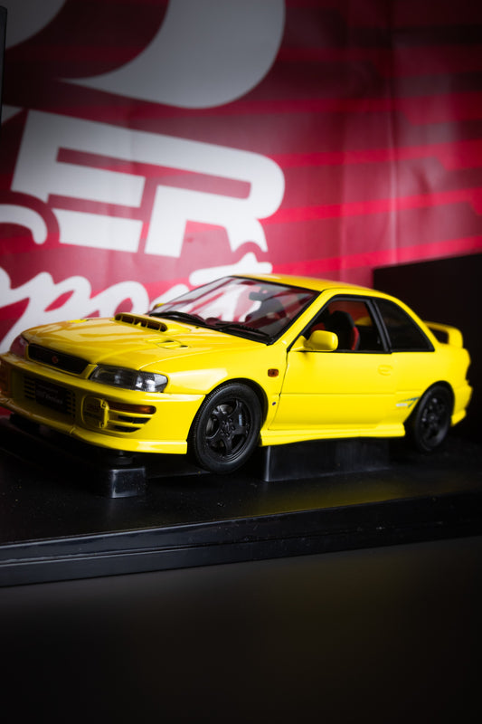 AUTOART GC8 IMPREZA TYPE R CHASE YELLOW (READ DESCRIPTION)