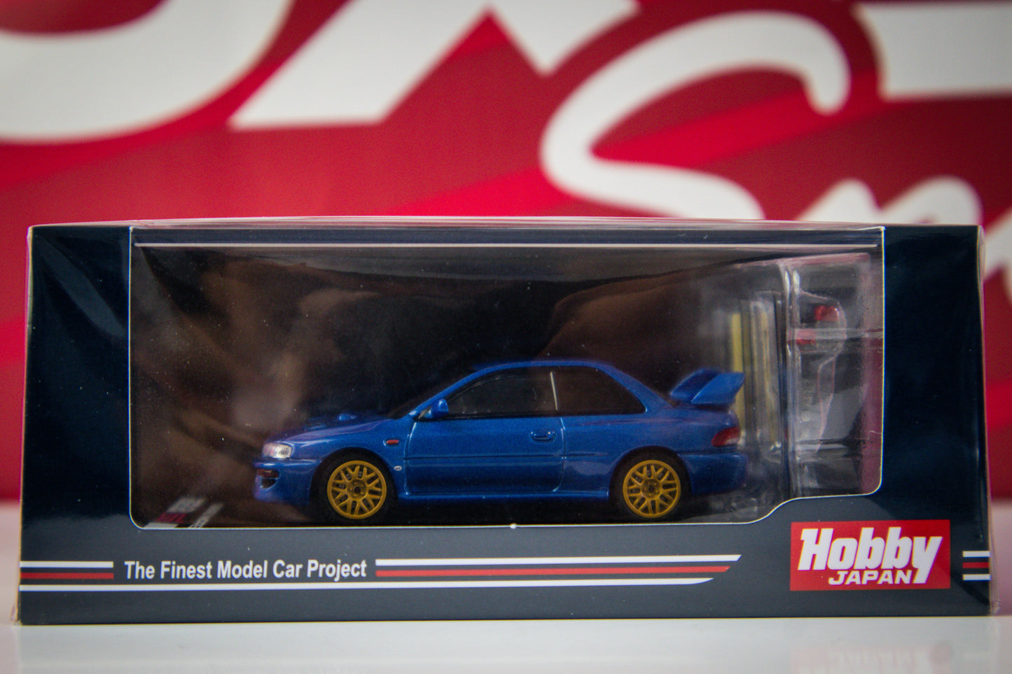 HOBBY JAPAN SUBARU STI 22B DIECAST (WITH ENGINE DISPLAY)