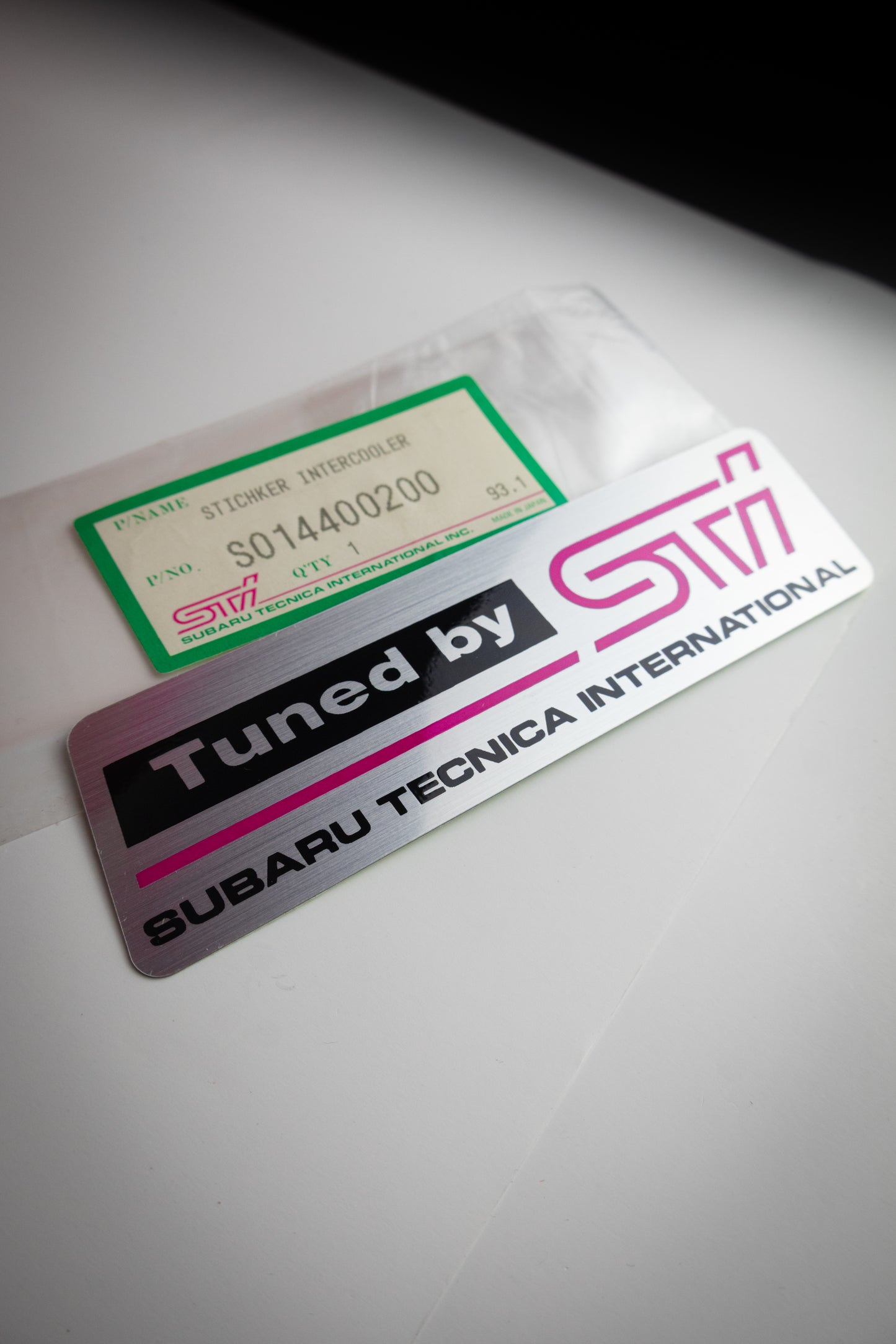 TUNED BY STI ALUMINUM DECAL NEW