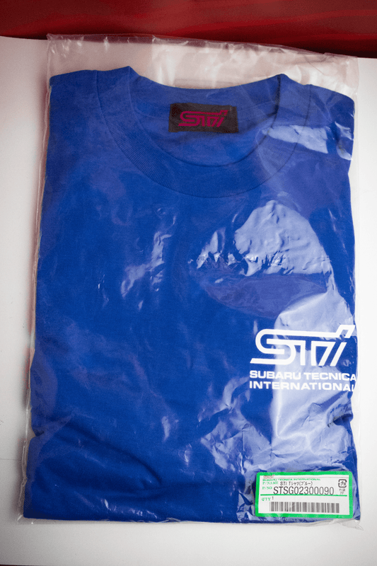 GENUINE VINTAGE SUBARU STI T-SHIRT BLUE