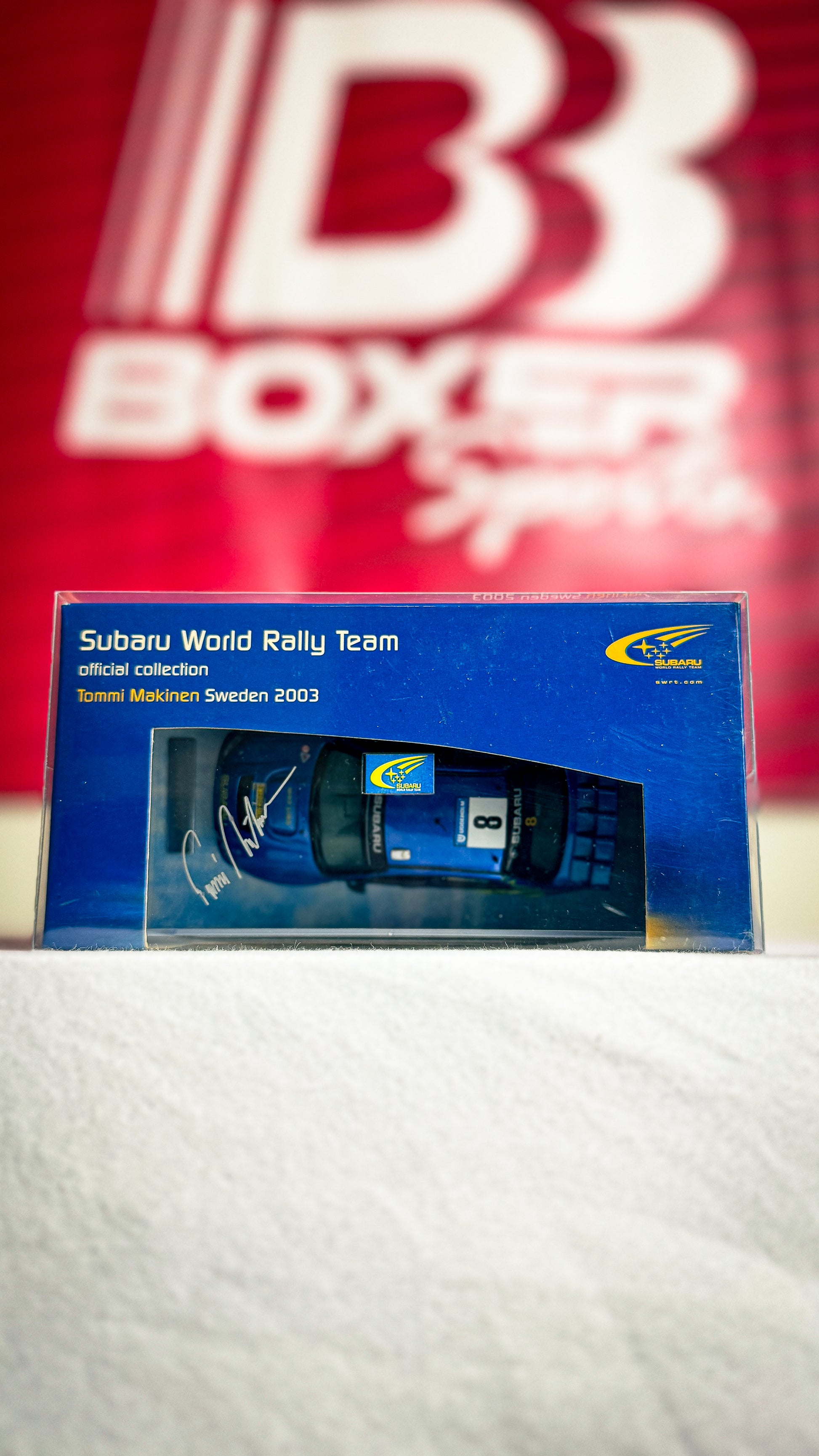 Tommi Makinen Signed Subaru Prodrive WRC Diecast