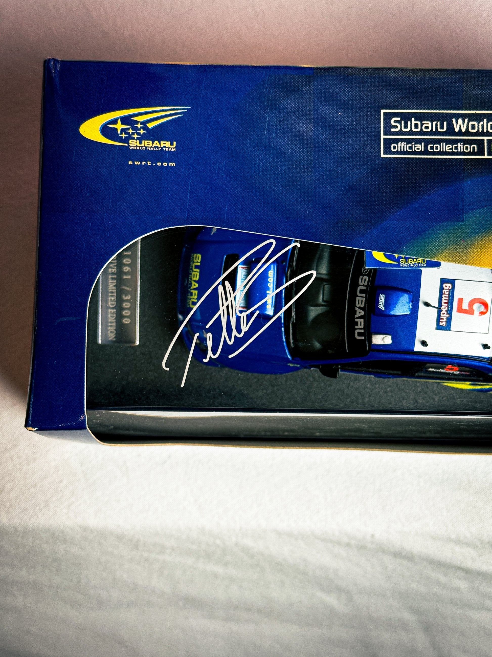 Petter Solberg Autographed Subaru Diecast