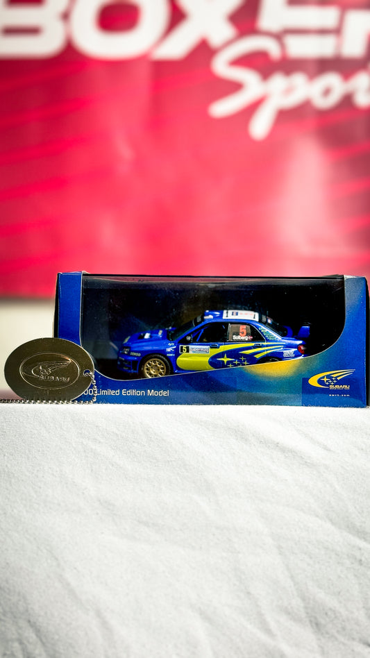 Petter Solberg Autographed Subaru Diecast