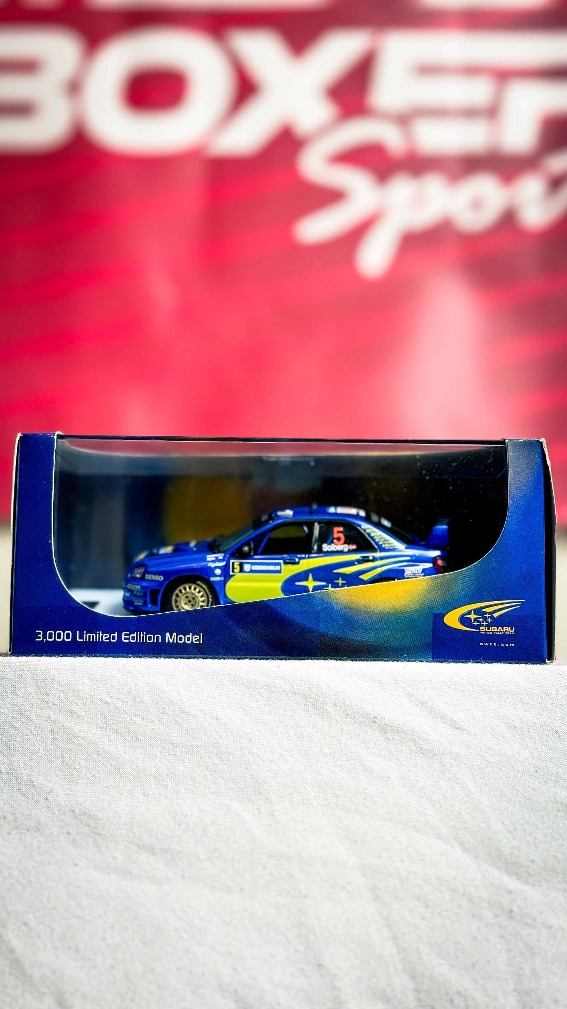 Petter Solberg Signed Subaru Prodrive WRC Diecast