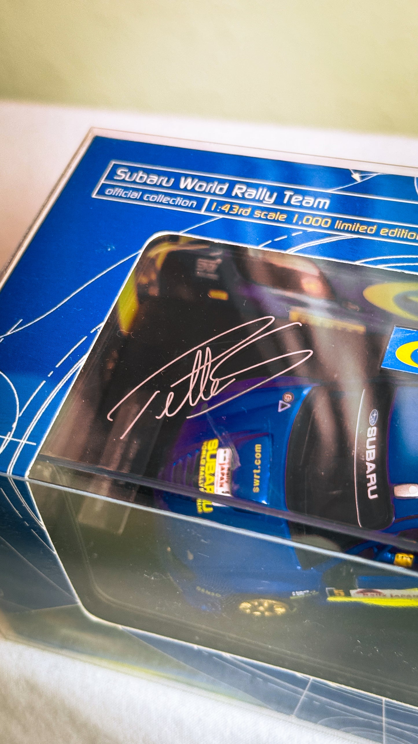 Petter Solberg Signed Subaru Prodrive WRC Diecast