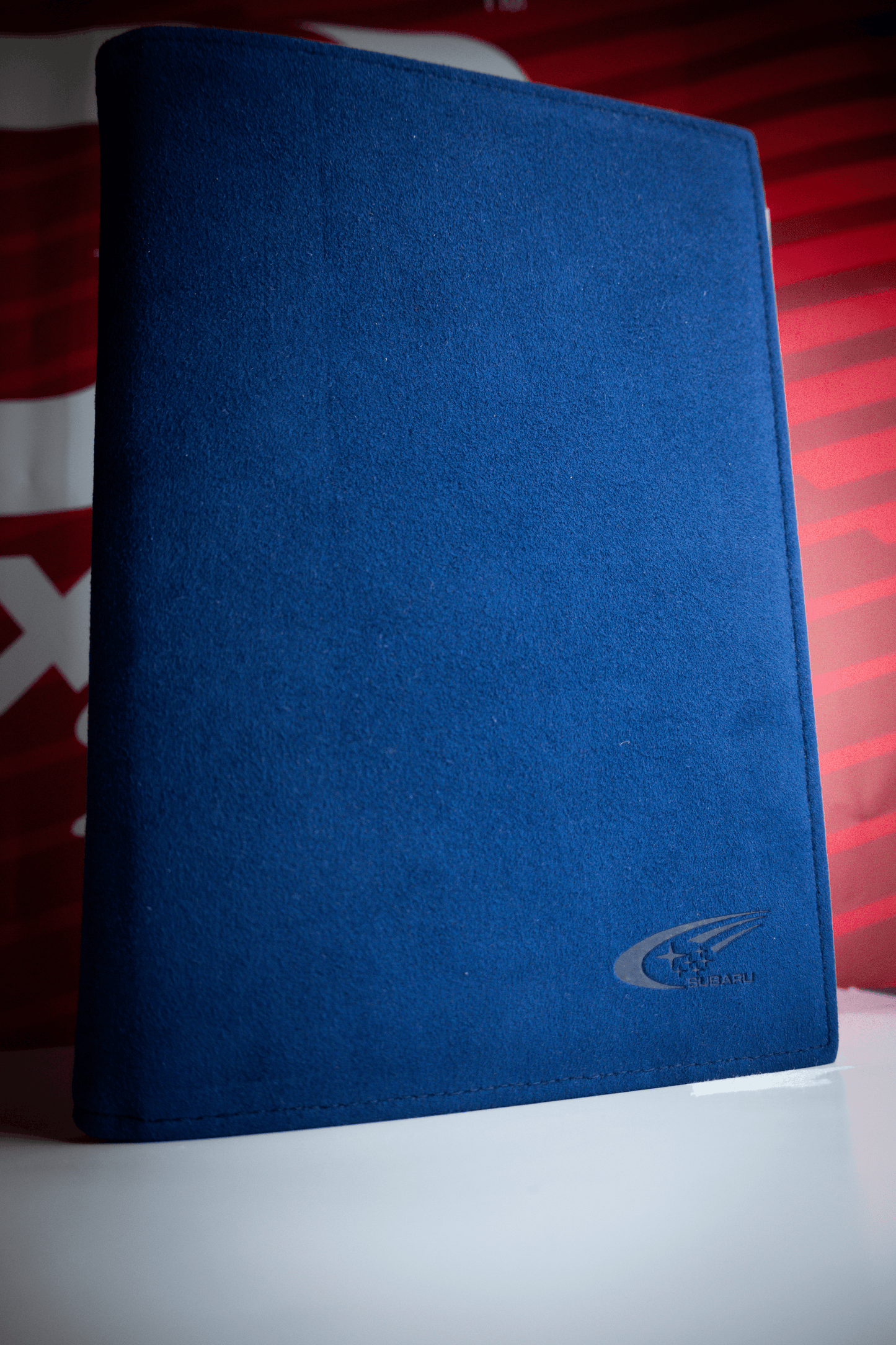 SUBARU SWRT BLUE ALCANTARA DOCUMENT ORGANIZER