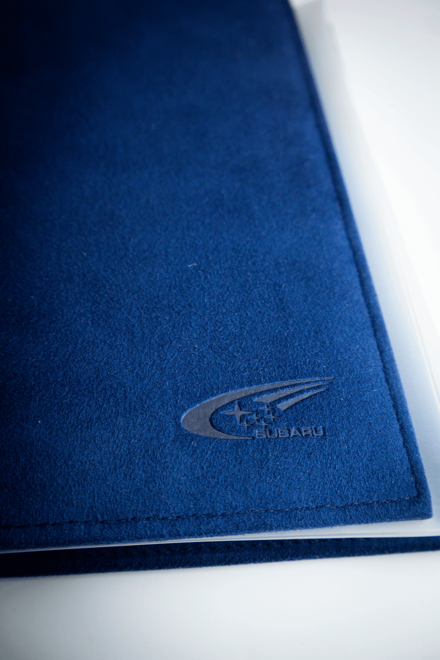 SUBARU SWRT BLUE ALCANTARA DOCUMENT ORGANIZER
