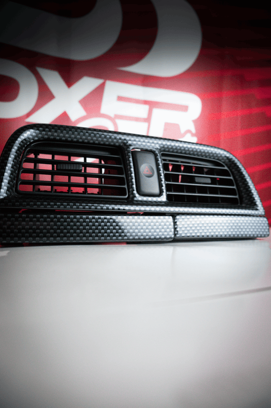 GENUINE SUBARU CATALOG OPTION CARBON STYLE AC VENT PANEL FOR '04 STI