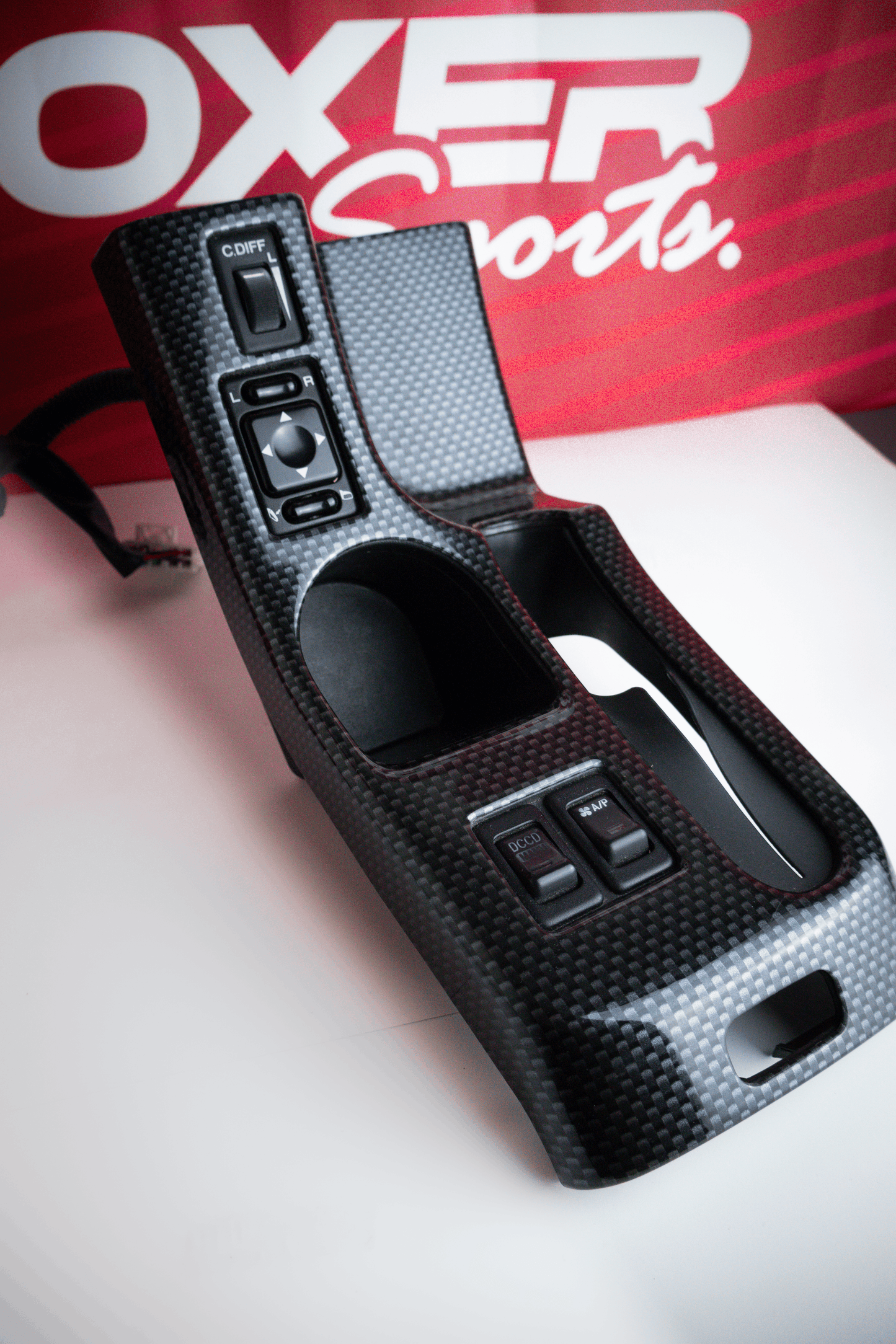GENUINE SUBARU CATALOG OPTION CARBON STYLE CENTER CONSOLE FOR '04 GDB