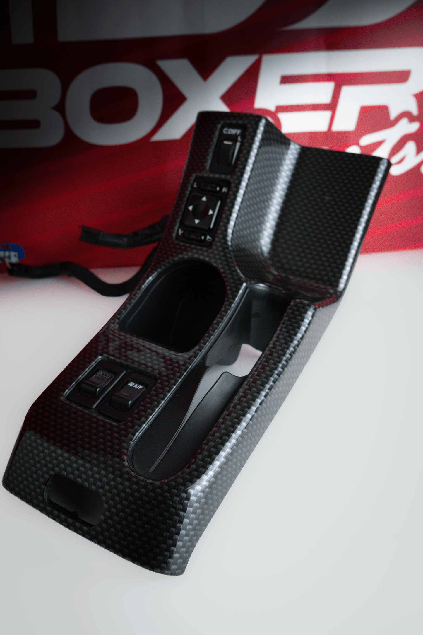 GENUINE SUBARU CATALOG OPTION CARBON STYLE CENTER CONSOLE FOR '04 GDB