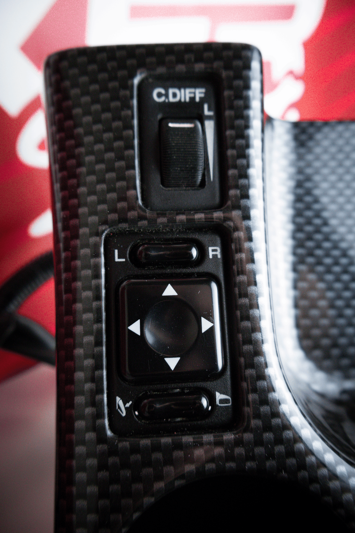 GENUINE SUBARU CATALOG OPTION CARBON STYLE CENTER CONSOLE FOR '04 GDB