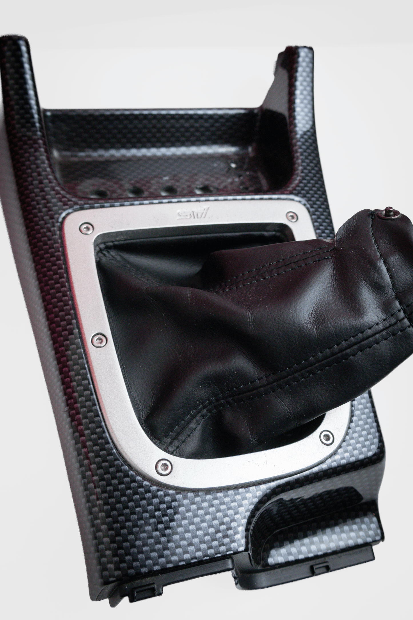 GENUINE SUBARU CATALOG OPTION GDB CARBON STYLE SHIFT PANEL