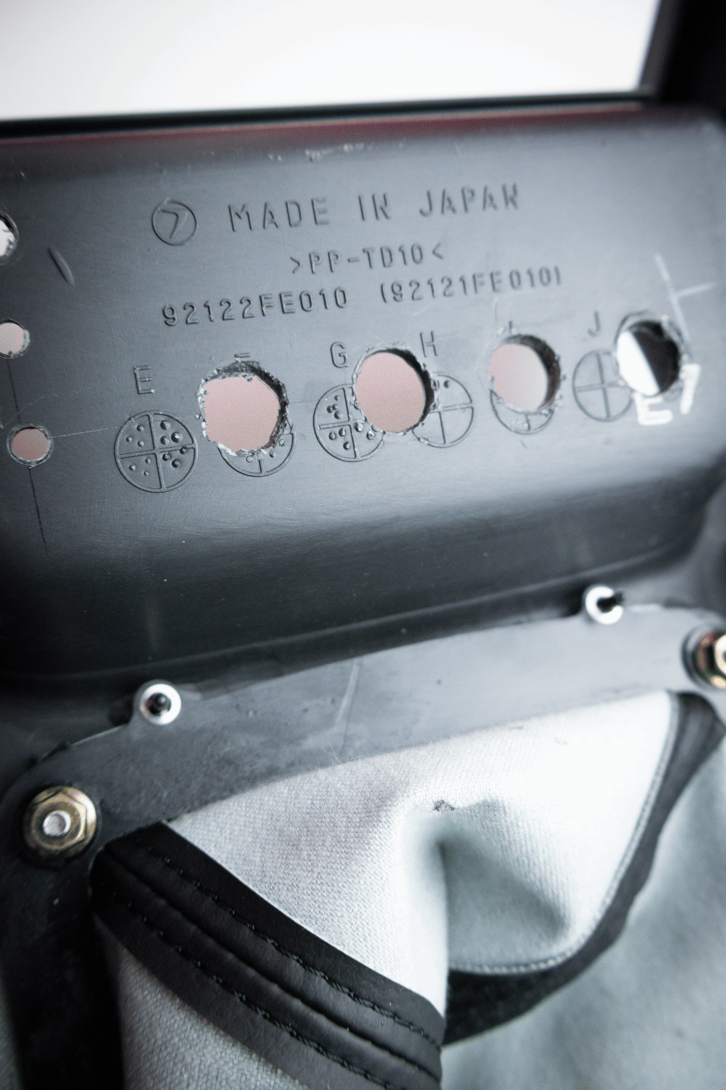 GENUINE SUBARU CATALOG OPTION GDB CARBON STYLE SHIFT PANEL