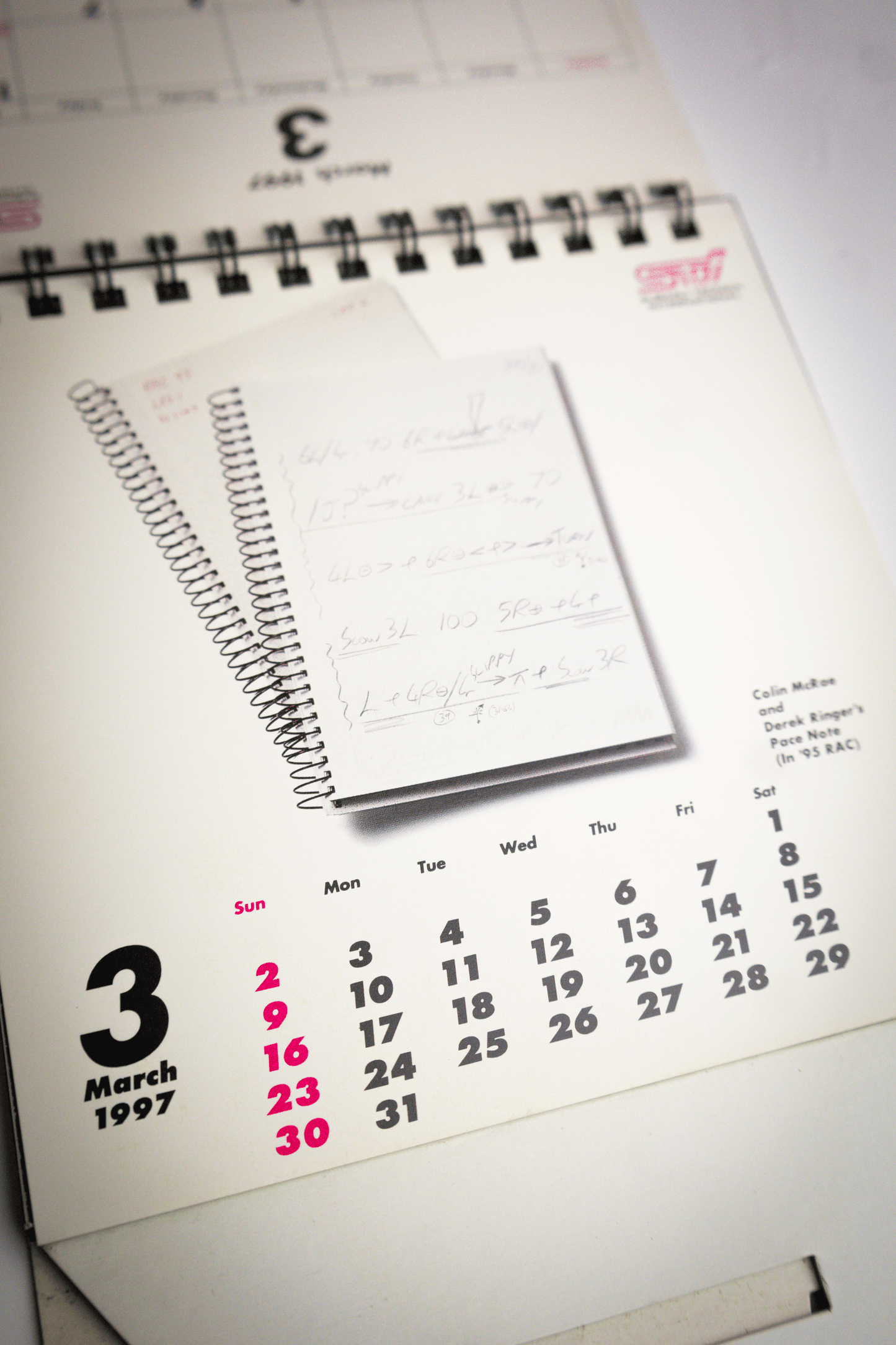 SUBARU 555 WRC CALENDAR 1997