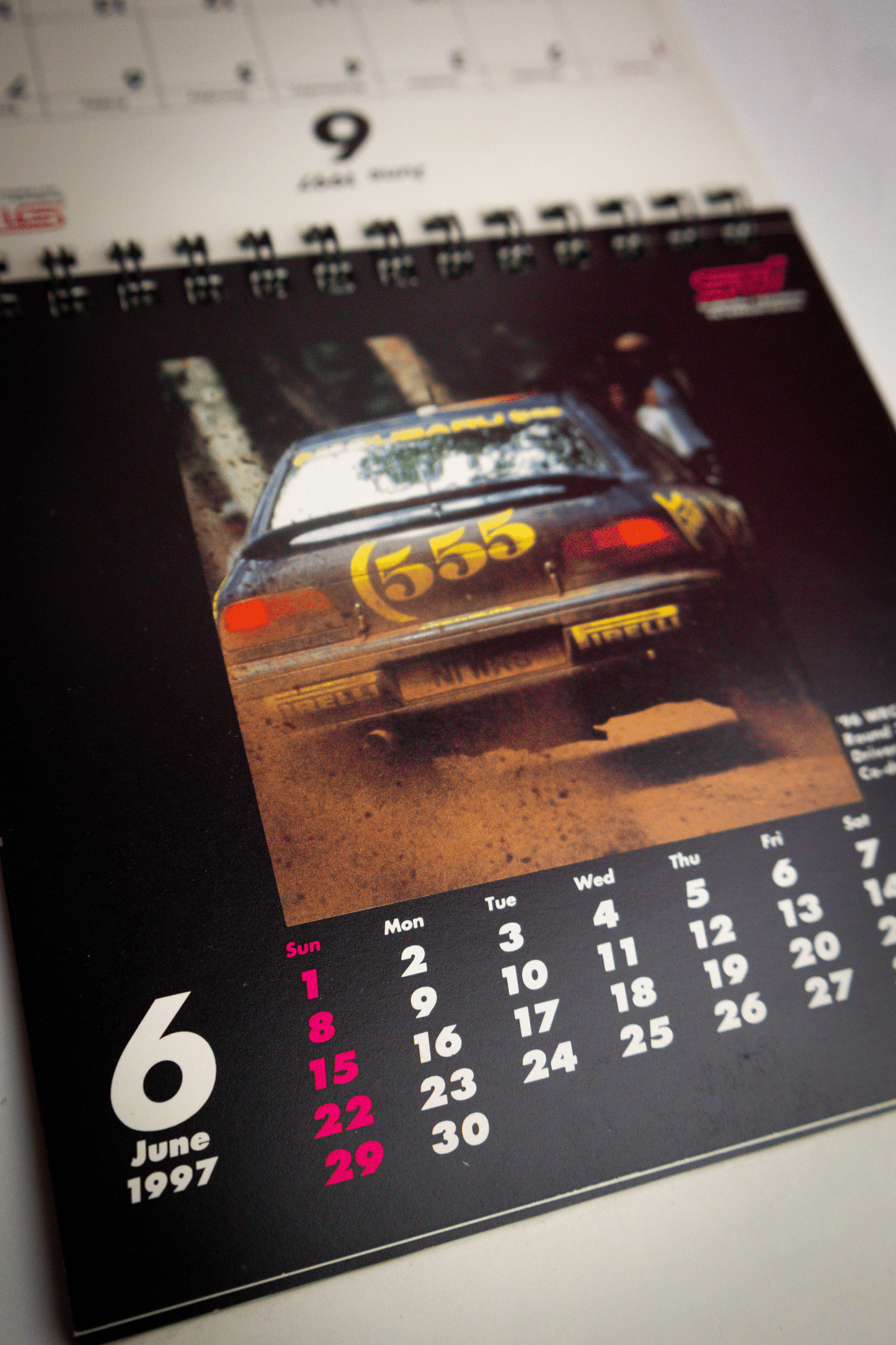 SUBARU 555 WRC CALENDAR 1997