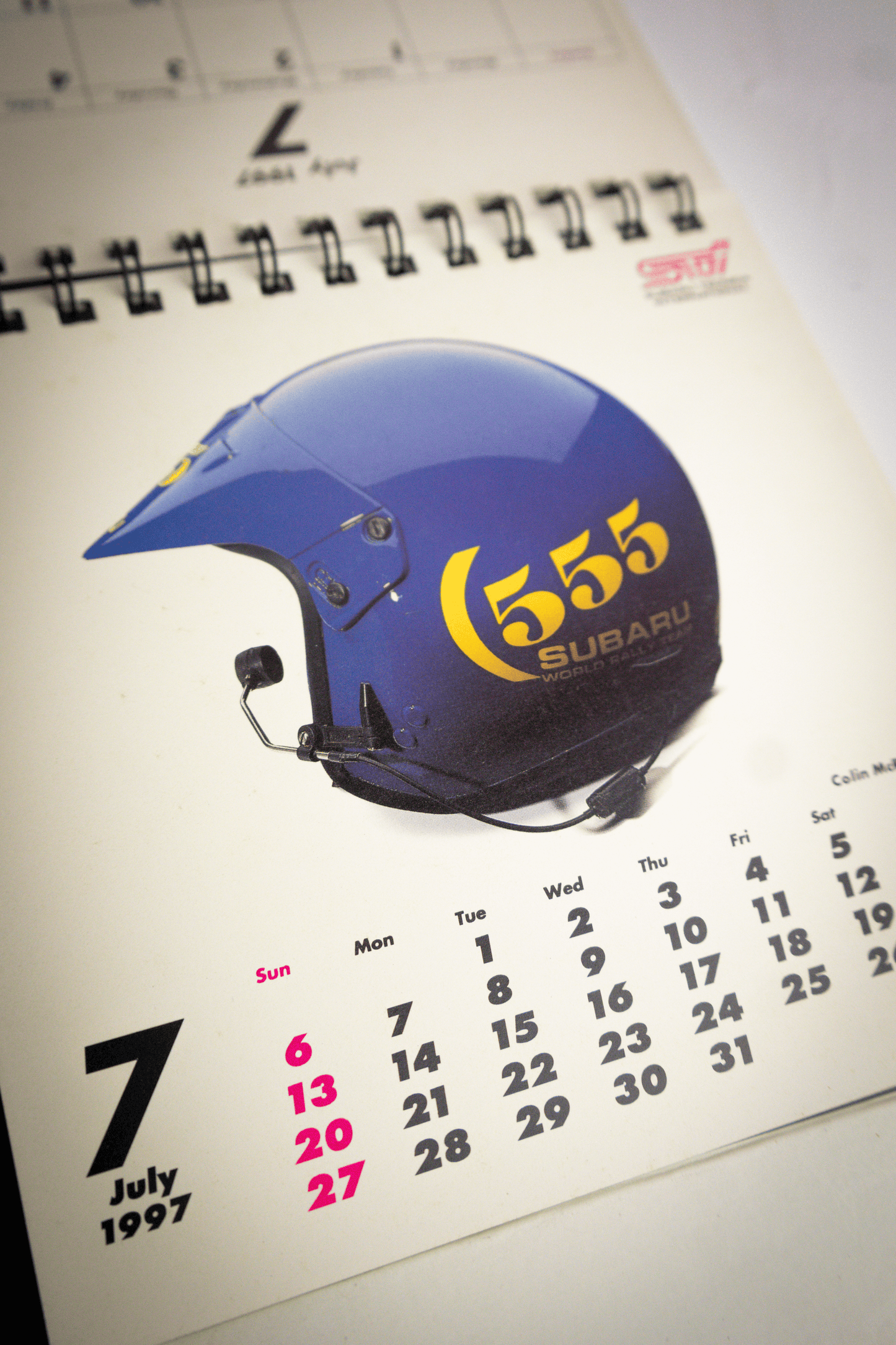 SUBARU 555 WRC CALENDAR 1997