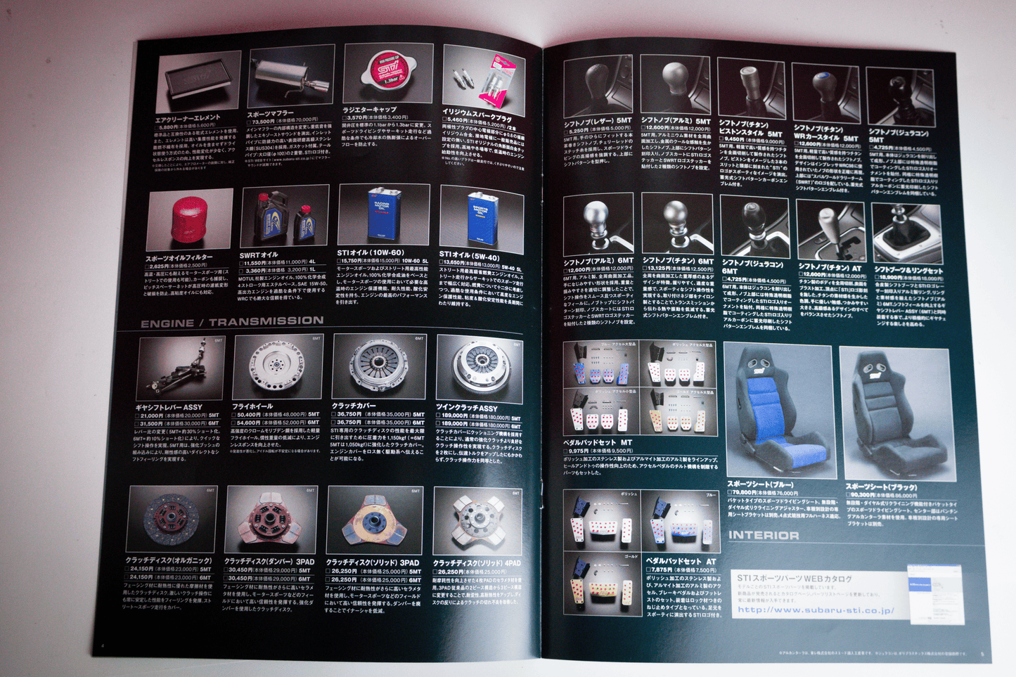 STI PARTS CATALOG FOR FORESTER