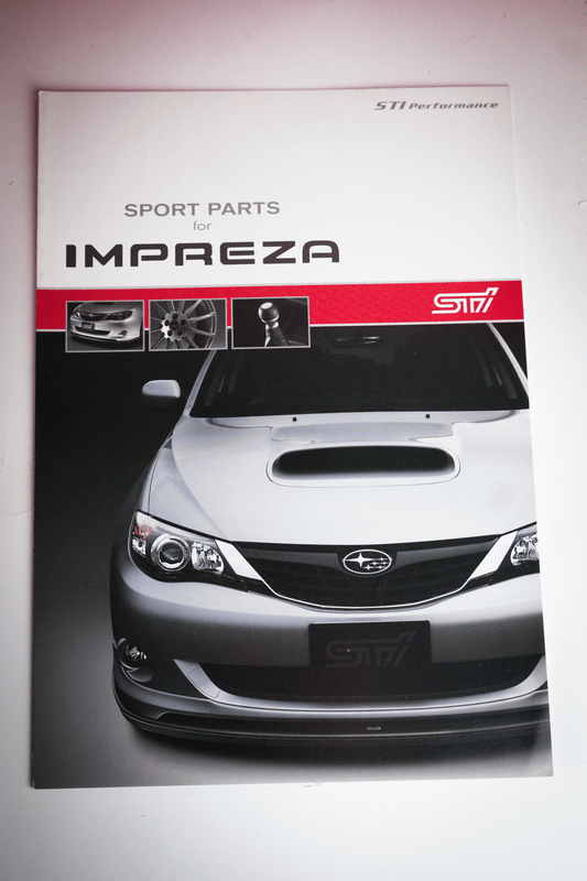STI PARTS CATALOG FOR IMPREZA