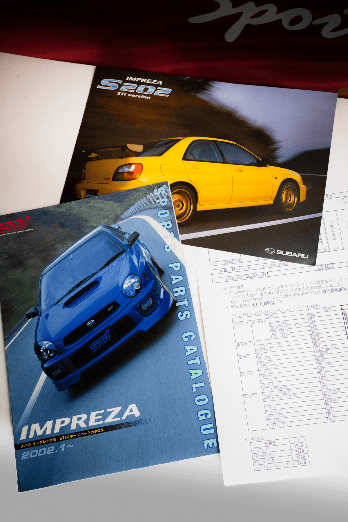 S202 BROCHURE & SPORTS PARTS CATALOG