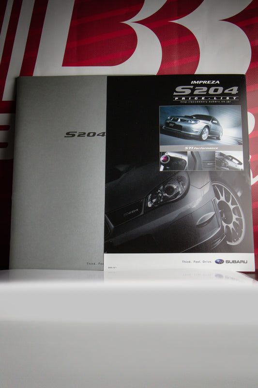 Subaru STi s204 GDB Brochure