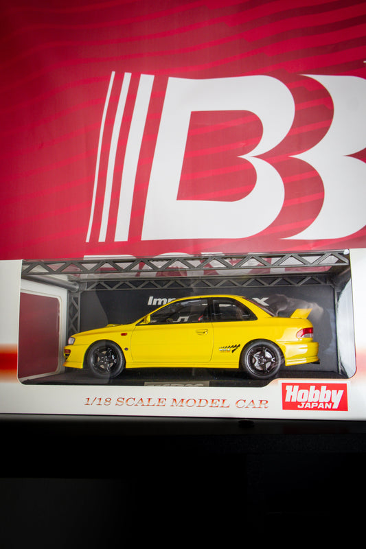 HOBBY JAPAN WRX STI TYPE R 1/18 DIECAST CHASE YELLOW