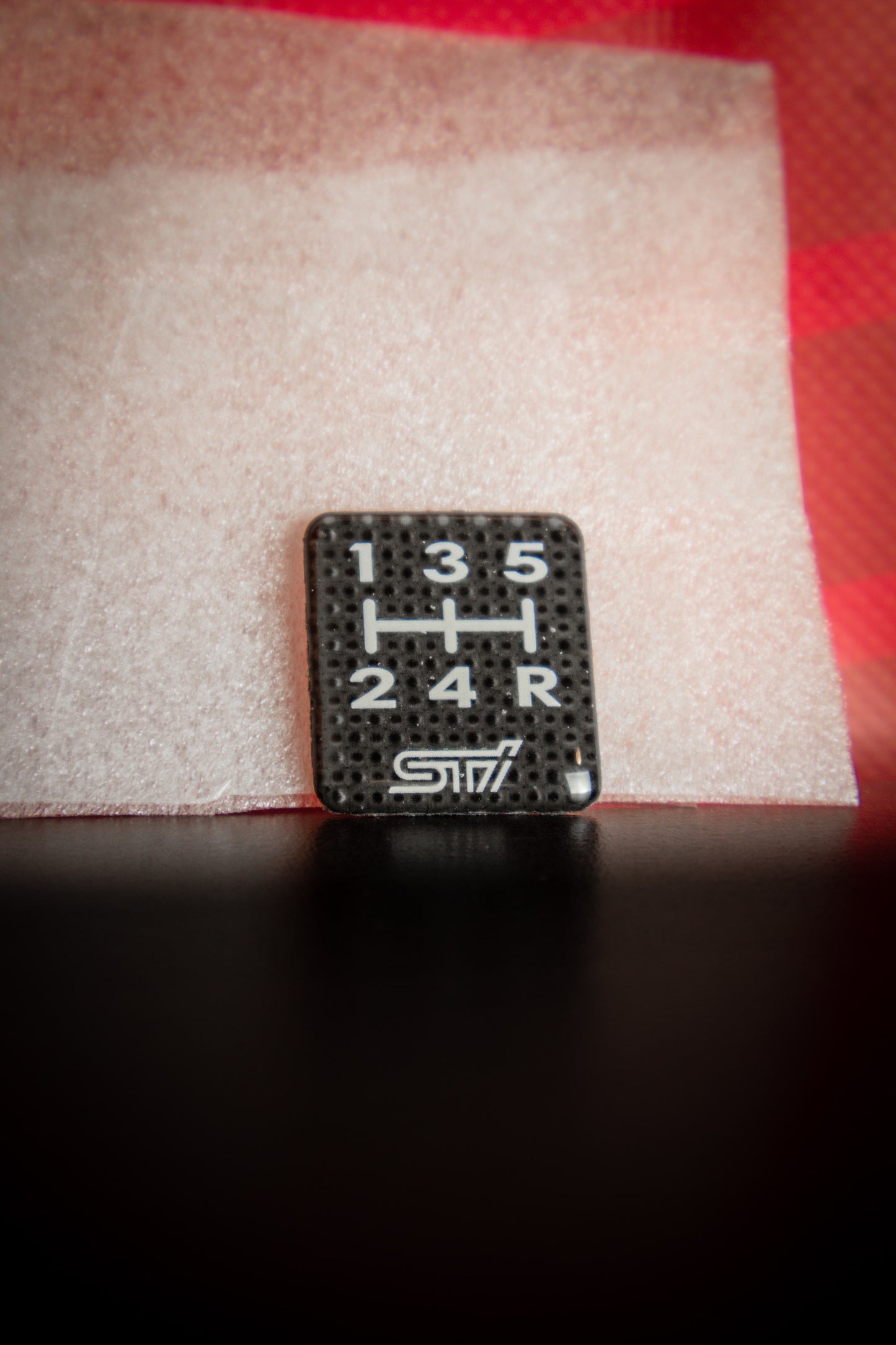 GENUINE STI 5MT SHIFT PATTERN BLACK