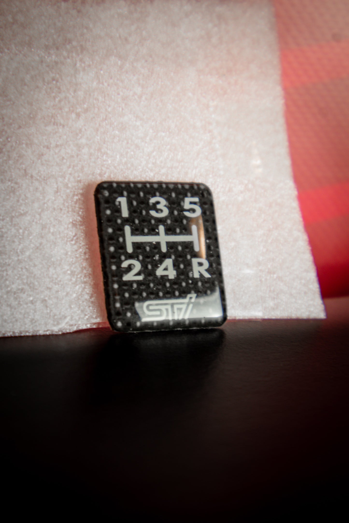 GENUINE STI 5MT SHIFT PATTERN BLACK