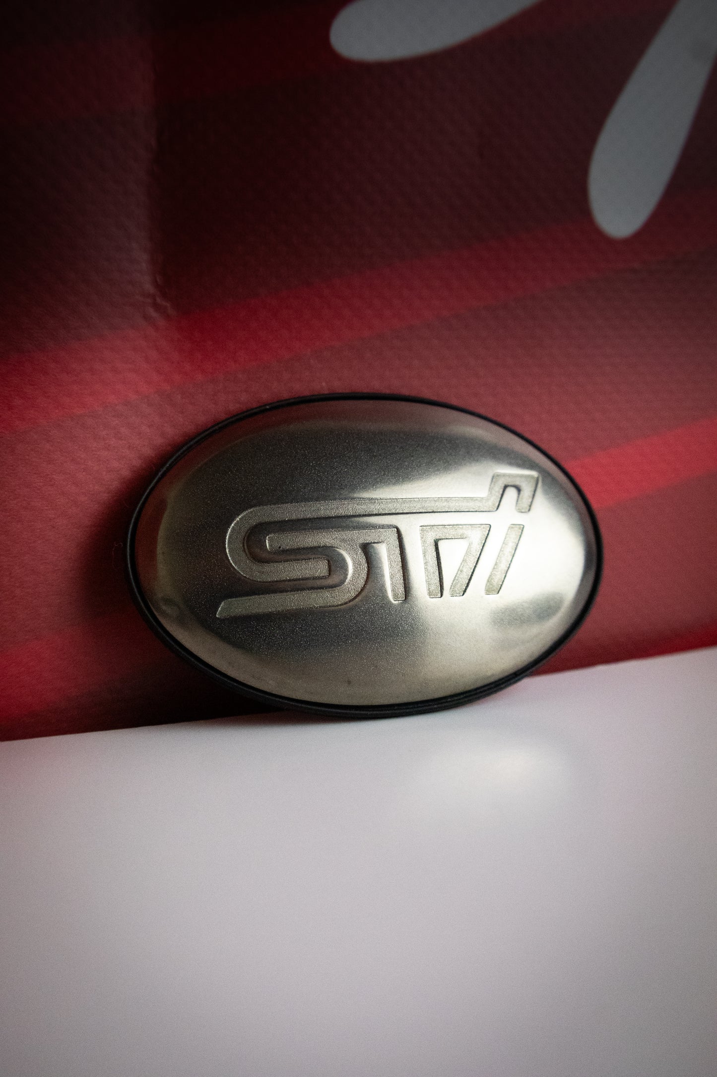 SUBARU STI 22B TITANIUM FENDER EMBLEM