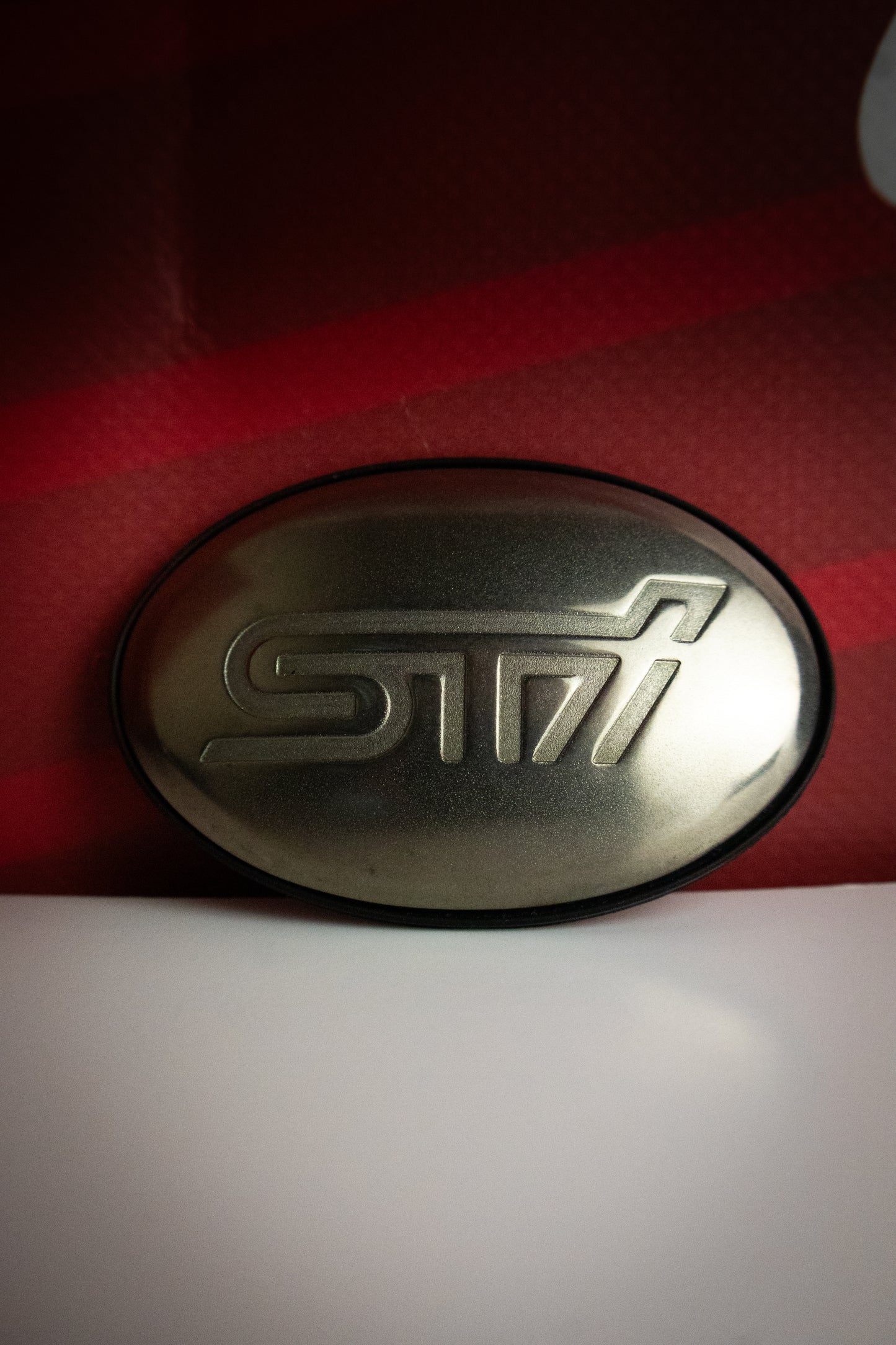 SUBARU STI 22B TITANIUM FENDER EMBLEM