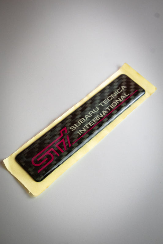 GENUINE SUBARU STI CARBON EMBLEM