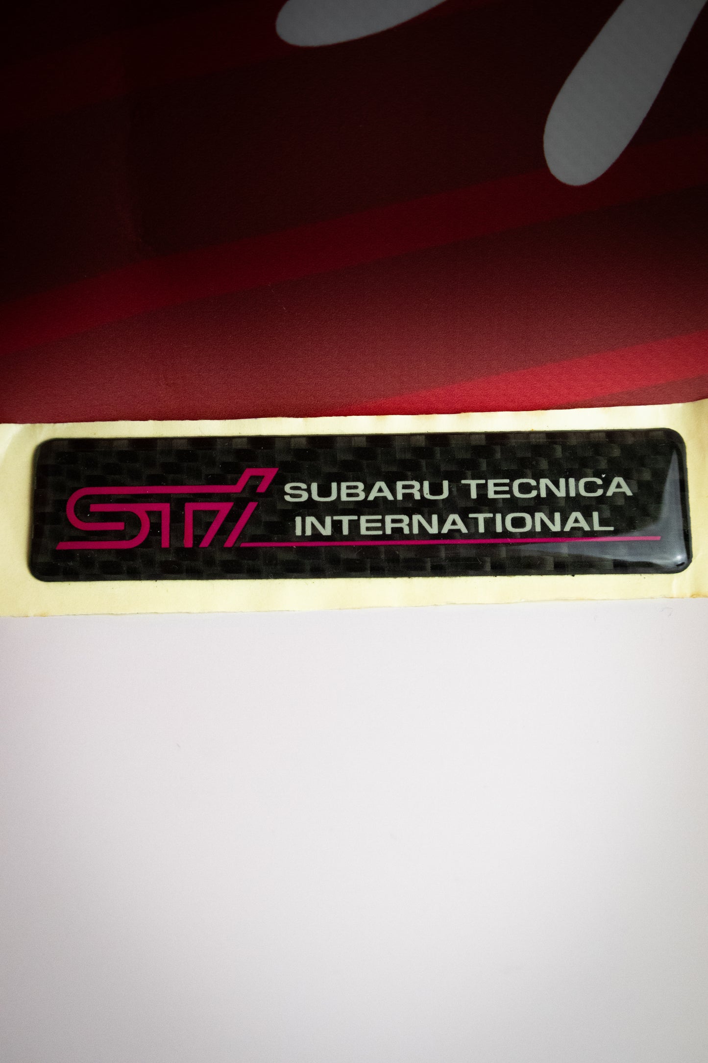 GENUINE SUBARU STI CARBON EMBLEM