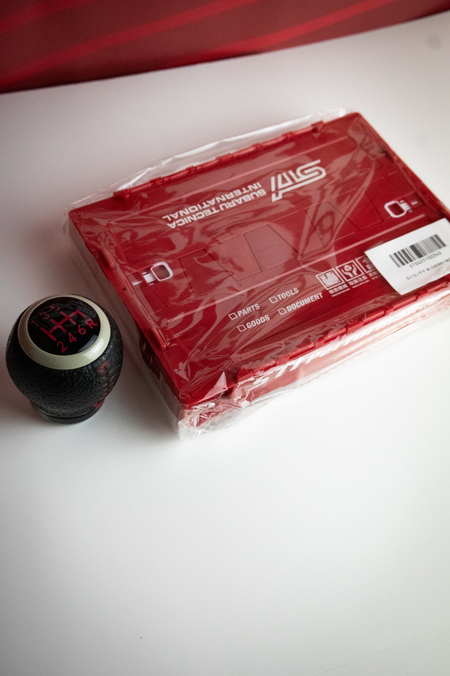 GENUINE STI COLLAPSIBLE STORAGE CRATE MEDIUM RED