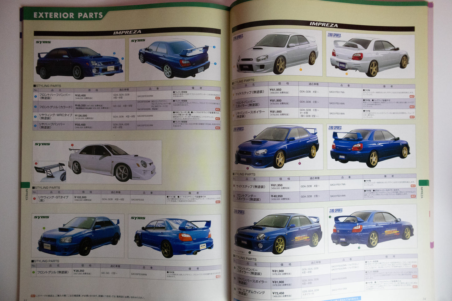GENUINE SUBARU CUSTOMIZE PARTS CATALOG