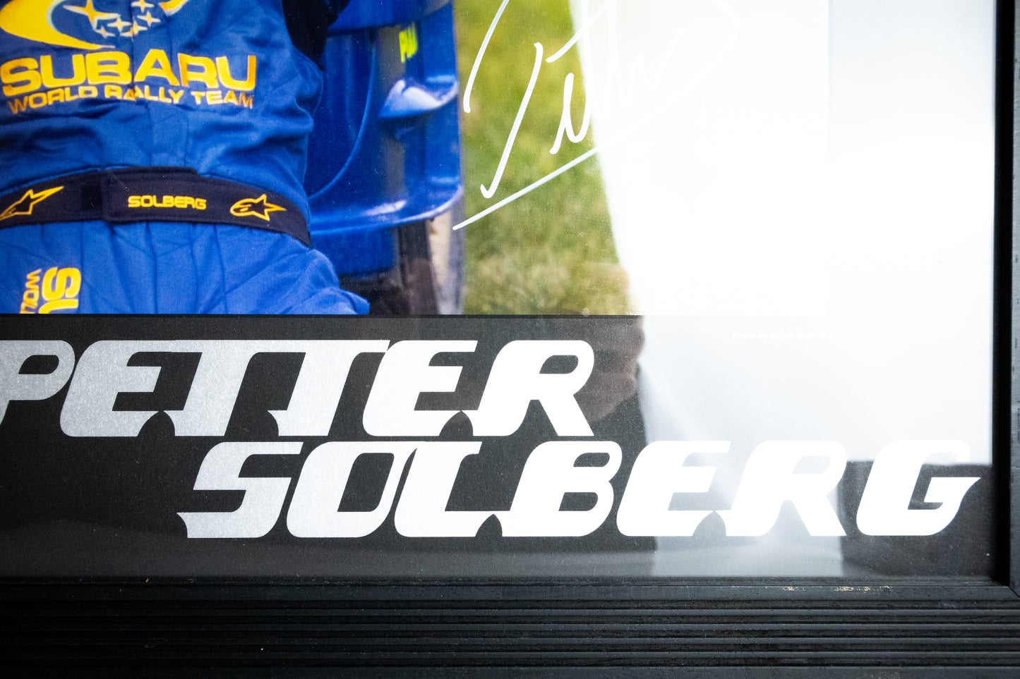 OFFICIAL SUBARU WRC FAN CLUB PETTER SOLBERG WORLD CHAMPION FRAMED SET