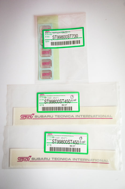 SUBARU STI DECAL BUNDLE